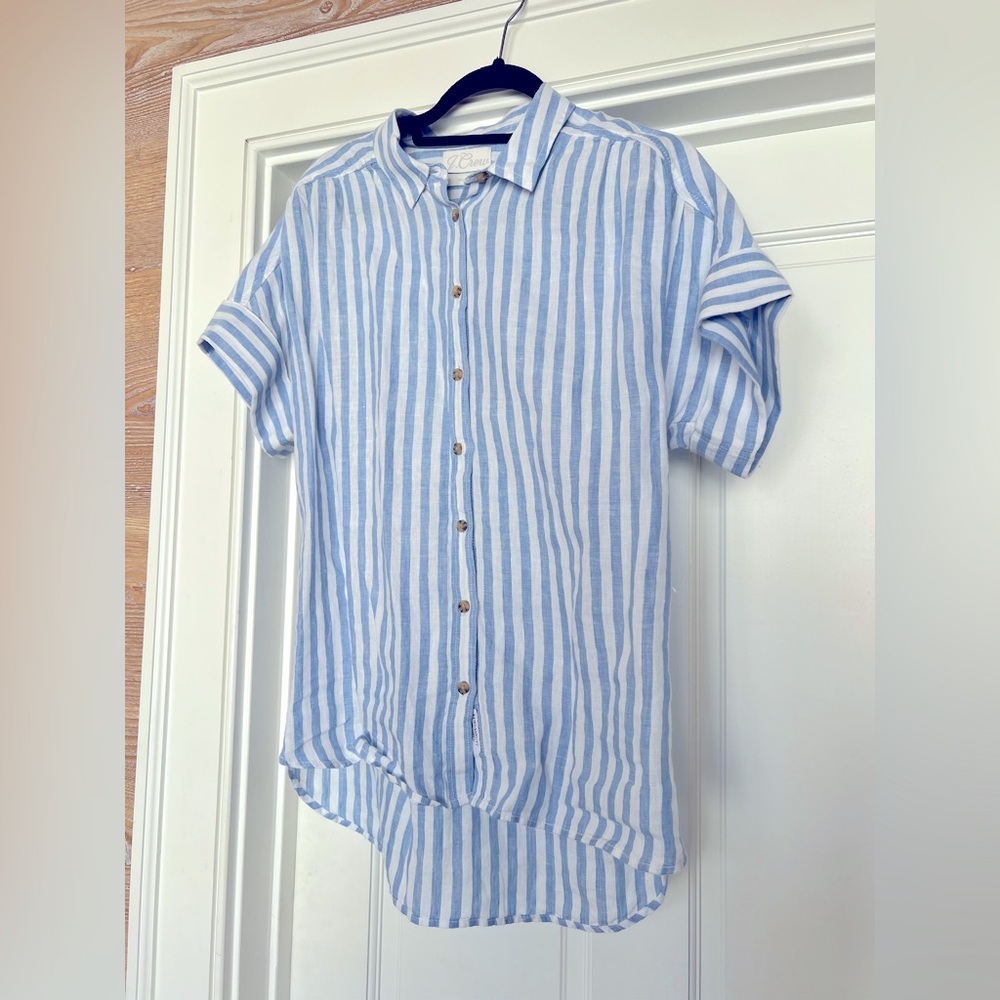J.Crew Linen Shirt, Like New Condition, Size Small